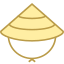 Chapeau asiatique icon