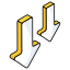 Downward Arrows icon