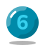 6 в закрашенном кружке icon