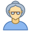 人-老人-女性-皮肤类型-3 icon