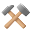 Hammer und Spitzhacke icon