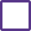 Blank cell with no multiple grid section -unfilled icon