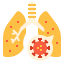 External-Lung-Virus-Liner-Flat-Liner icon