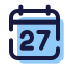 Calendrier 27 icon