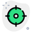 Aiming for a goal or any desired objective sign board icon