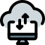 Backup cloud server data to the desktop computer for offline use icon