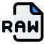 RAW Audio file format for storing uncompressed audio in raw form icon