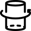 Three dimensional cylindrical model rotating in anticlockwise rotation icon