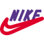 Nike an american multinational corporation - footwear, apparel, equipment, accessories, and services icon