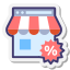 Venta de tienda online icon
