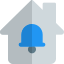 Notification of any smart home function alert bell logotype icon