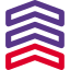 Air force officer with triple stripe insignia on uniform icon
