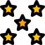 Five star rating for epic performance in the elections icon