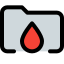 A complete database folder for type of blood available icon