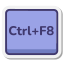Ctrl + F8 icon