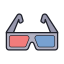 Gafas 3d icon