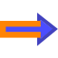 Pfeil: lang, rechts icon