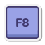 F8 键 icon