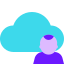 Utilisateur du cloud icon