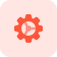 Cog wheel for application and computer management icon