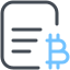 Document Bitcoin icon