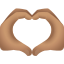 сердце-руки-средний-тон-кожи-emoji icon