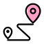 external-item-delivery-map-location-pin-points-route-delivery-fresh-tal-revivo icon