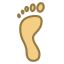Empreinte pied gauche icon