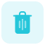 Trash can layout for a indication to throw trash icon