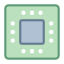 Smartphone CPU icon