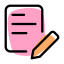 Edit document with pencil or pen layout icon