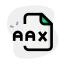 AAX file extension is file format associated to the audible enhanced audiobook icon