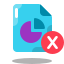 Delete Pie Chart Report icon