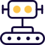 Space Rover device isolated on a white background icon