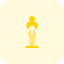 Oscar academy award trophy for arts and entertainment icon