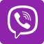 logotipo-de-viber-externo-con-receptor-de-teléfono-de-mano-bajo-logotipo-de-burbuja-de-chat-color-tal-revivo icon