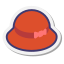 Sombrero de fieltro rojo icon