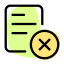 Delete document from company digital file system icon