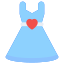 Modelado vestido Filled icon