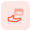 Digital payment method at restaurant expenses layout icon