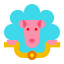 Sheep on Bike icon
