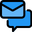 Online mail conversation icon