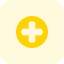 Hospital cross sign isolated on a white background icon