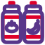 Sauce bottle for the tomato and chili icon