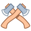 axes croisés icon