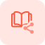 Share a digital copy of an e-book icon