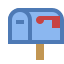 封闭式信箱国旗降 icon