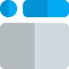 CAD drawing layout of different size of material icon