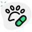 Medicine requirement for a wild animal disease icon