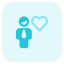 Favorite business to work on with a heart logotype icon